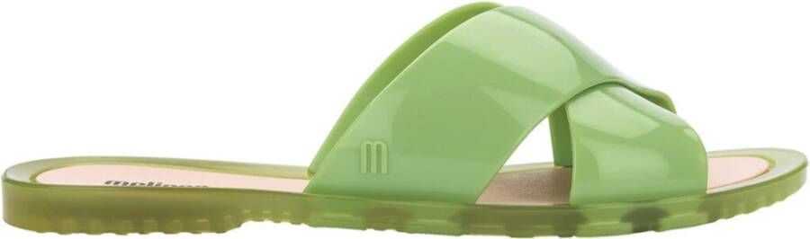 Melissa Crisscross Slide Sandalen Green Dames