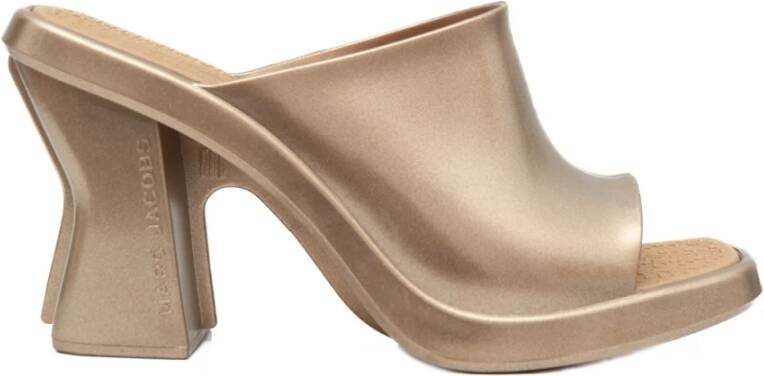 Melissa Gouden Mule + Marc Jacobs Hakken Muiltjes Yellow Dames