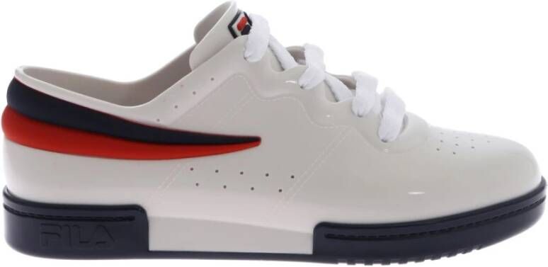 Melissa Ivoor Rubber Sneakers met Logo Details White Dames