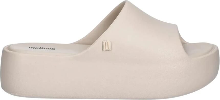 Melissa Free Platform Slide Slippers Beige