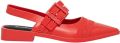 Melissa Ballerina's Ladylike Fem Red Black - Rood