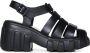 Melissa Zwarte Fisherman Style Sleehak Sandalen Black Dames - Thumbnail 1