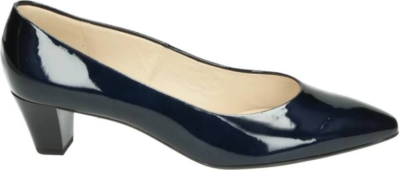 Melluso Blauwe Leren Pumps met G Breedte