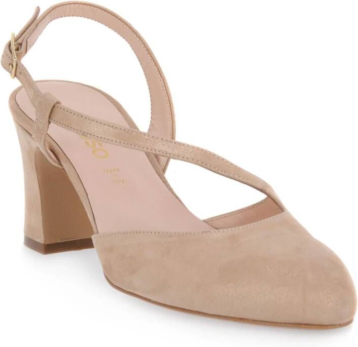 Melluso Nude Drill Pumps Pink Dames