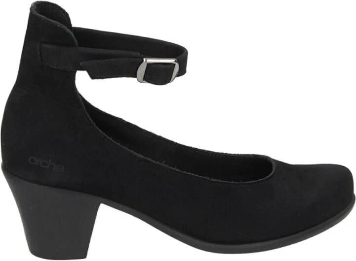 Melluso Zwarte leren pumps