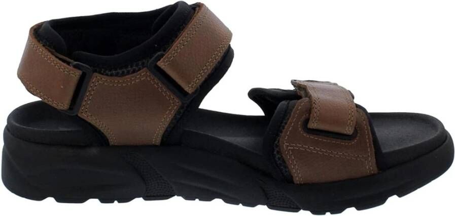 Mephisto Sandaal Tito Chestnut Heren Sandalen Bruin Zwart - Foto 6