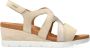 Mephisto Beige sleehak sandaal met klittenbandsluiting - Thumbnail 1