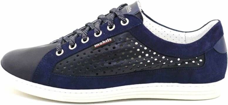 Mephisto Blauwe Dames Sneaker Modern Comfortabel Stijlvol