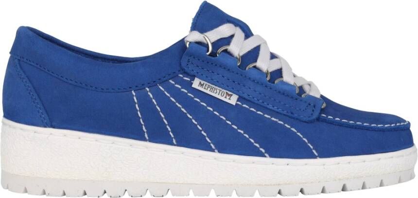 mephisto Blauwe damessneaker trendy en comfortabel Blue Dames