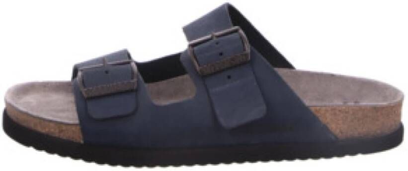 Mephisto Blauwe Heren Slippers