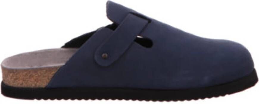 Mephisto Blauwe Heren Slippers Comfort Stijl