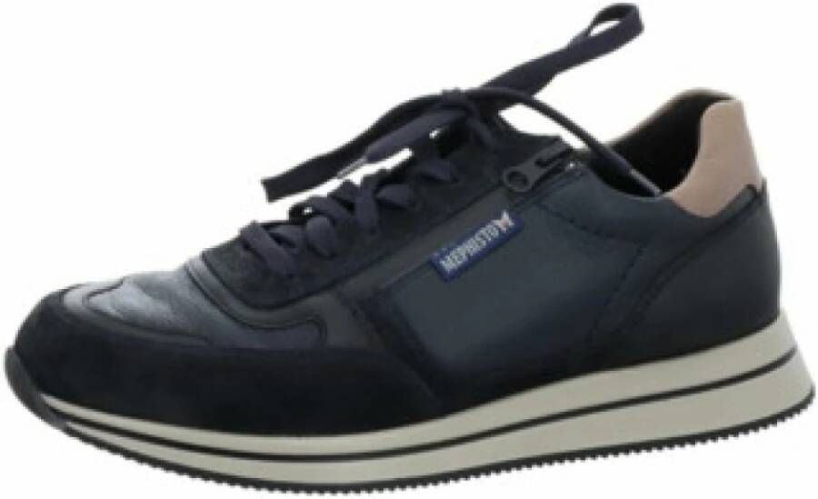 Mephisto Blauwe Heren Sneaker Comfortabel en veelzijdig