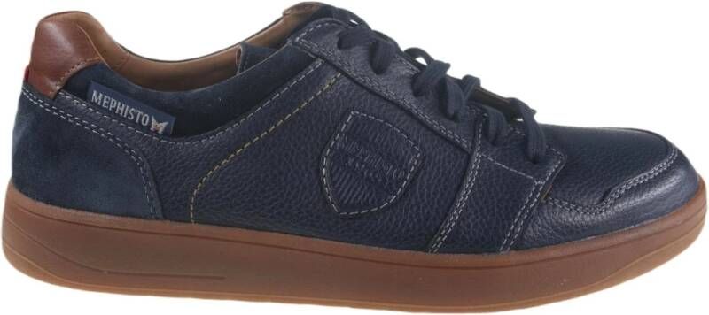 mephisto Blauwe Heren Sneaker Trendy Stijl Blue Heren
