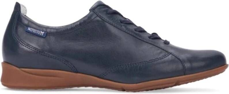 Mephisto Blauwe veterschoen met soft-air technologie