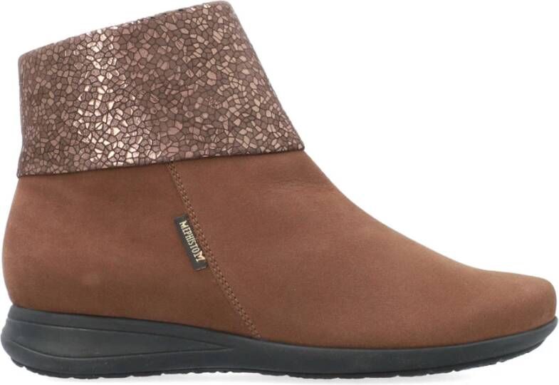 Mephisto Stijlvolle Dames Enkellaars Brown Dames