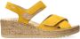 Mephisto Brede pasvorm gele sandaal met klittenband Yellow Dames - Thumbnail 2