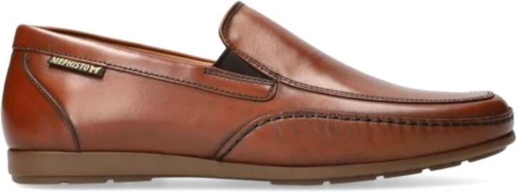 mephisto Bruin Leren Instapper voor Heren Brown Heren
