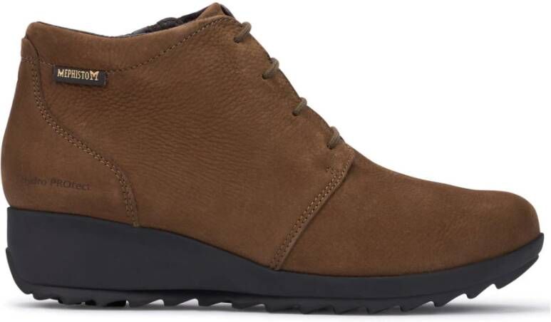 mephisto Bruine Dames Enkellaars Brown Dames