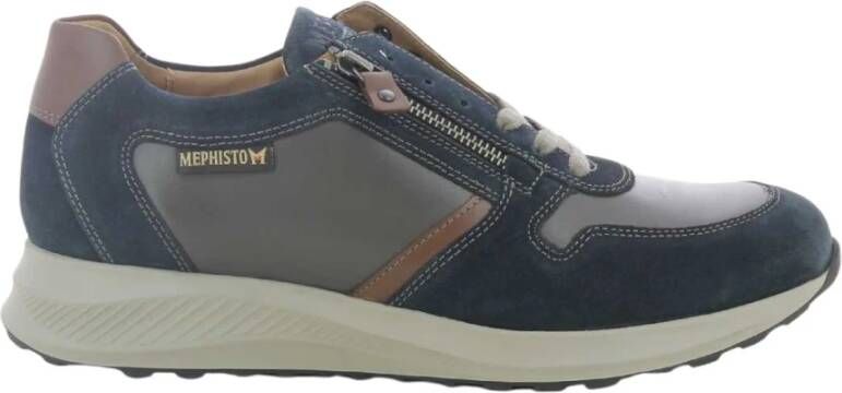 Mephisto Bruine Dino Herenschoenen Blauw Heren