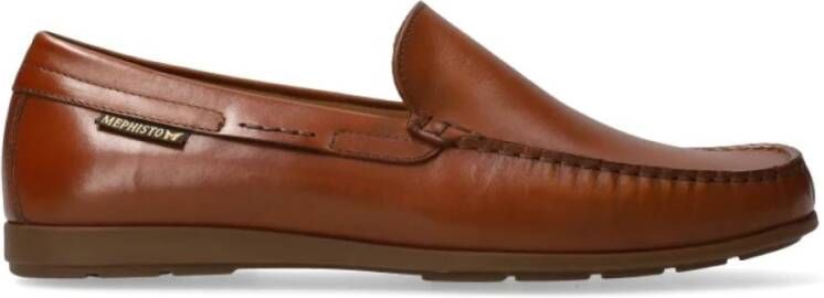 Mephisto Bruine leren heren mocassin