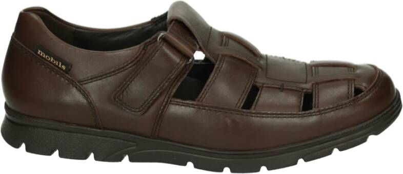 Mephisto Bruine leren sandalen