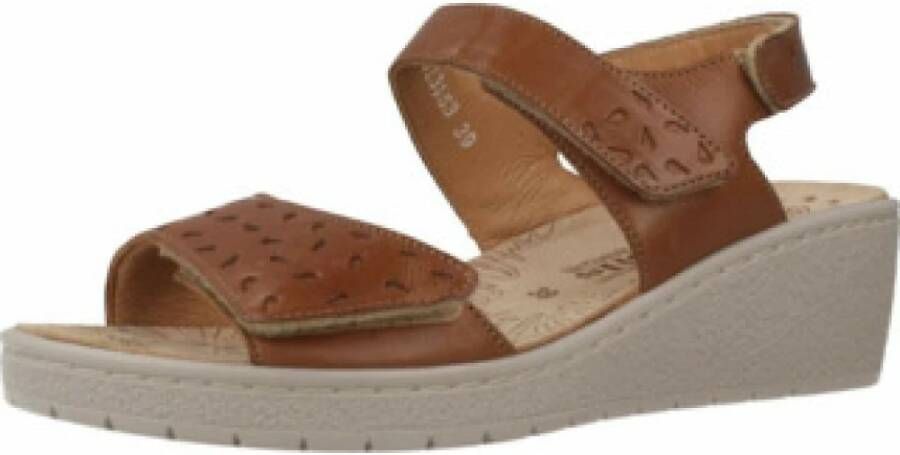 Mobils By Mephisto PENNY PERF Dames Sandaal Extra Breed Bruin - Foto 2