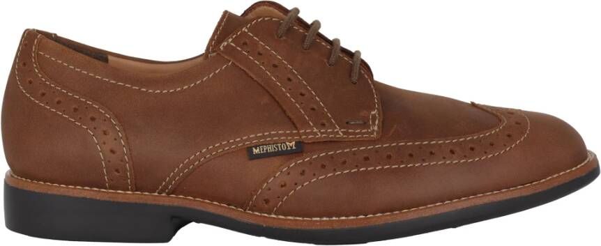 Mephisto Bruine veterschoen voor heren