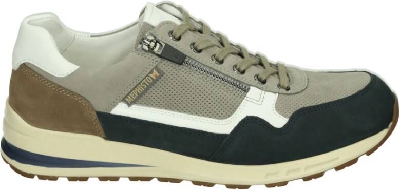 Mephisto Casual Blauw Leren Sneakers