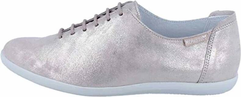 Mephisto Casual veterschoenen voor dames in natuurlijk leer