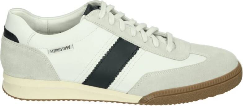 Mephisto ELYO VELSPORT Vrije tijdsschoenenHeren veterschoenHeren sneakersCasual Wit beige - Foto 3