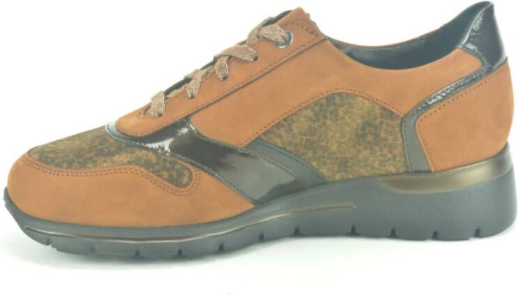 Mephisto Cognac Combi N.+tiret Bruin Dames