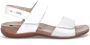 Mephisto AGAVE SILK Volwassenen Platte sandalenDames Sandalen Wit beige - Thumbnail 2