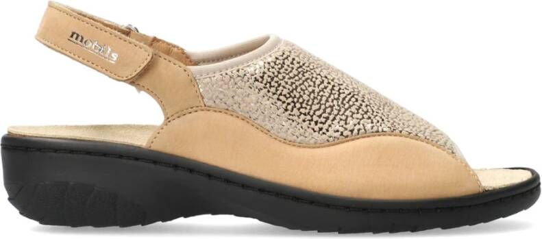 Mephisto Comfortabele Gisella damessandaal Beige Dames