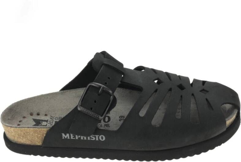 Mephisto Comfortabele Nikos Herensandaal Black Heren