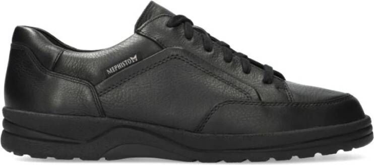 mephisto Comfortabele vetersneaker zwart Black Heren