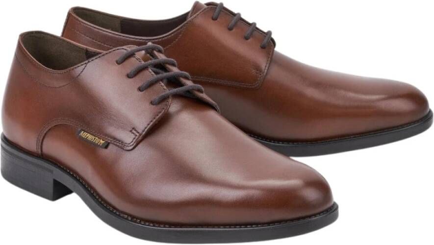 Mephisto Cooper Bruin Leren Veterschoen voor Heren Brown Heren