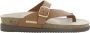 Mephisto Dames Cognac Leren Sandalen - Thumbnail 1