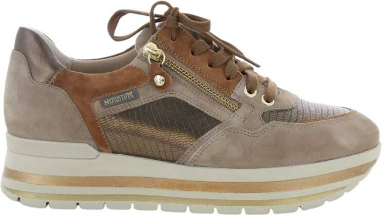 Mephisto Damesschoenen Brons Panthea Beige Dames