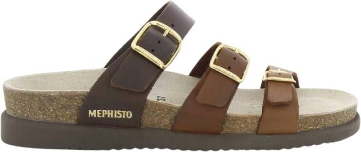 Mephisto HYACINTA 3431 3478 3451 Bruin combi slipper - Foto 2