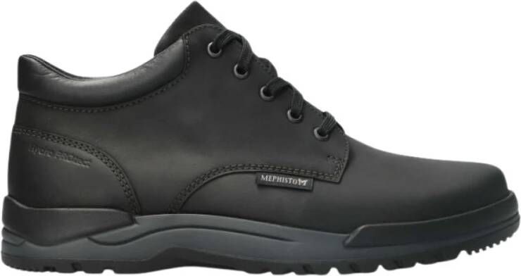 Mephisto Ergonomische Veterschoen Zwart