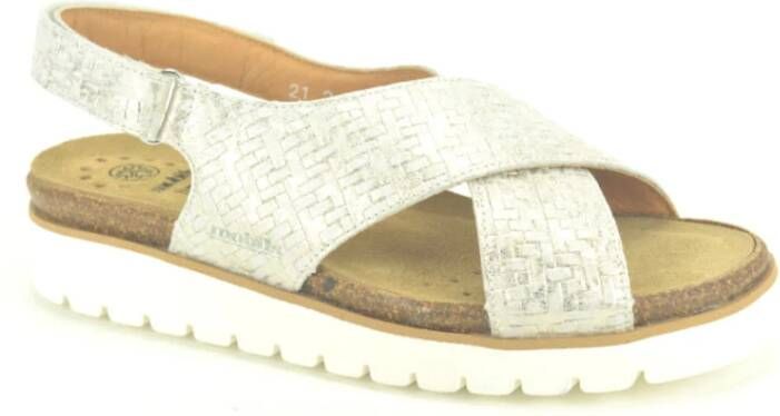 Mephisto Flat Sandals Beige Dames