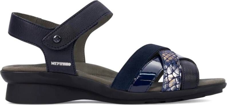 mephisto Flat Sandals Blauw Dames