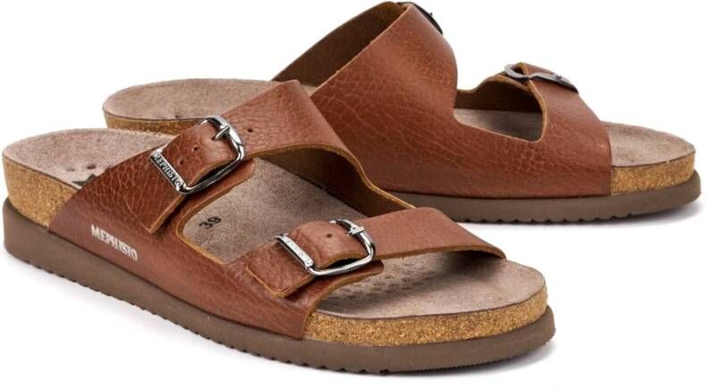 mephisto Flat Sandals Bruin Dames