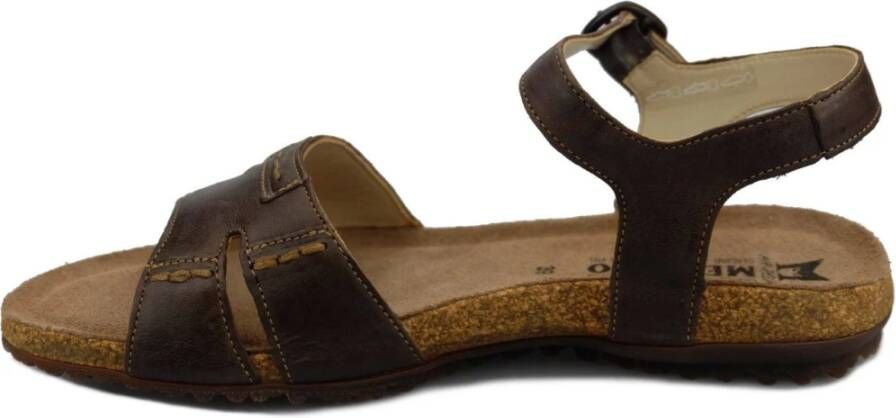 Mephisto Flat Sandals Bruin Dames