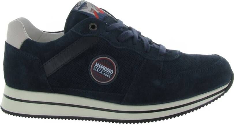 Mephisto GARRY VELSPORT Volwassenen Lage sneakersHeren sneakersVrije tijdsschoenen Blauw - Foto 2