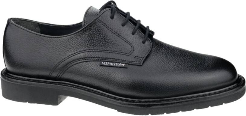 Mephisto Handgemaakte Veterschoen Zwart Black Heren