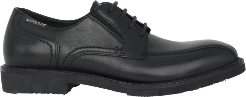 mephisto Handgemaakte Veterschoenen voor Zaken Zwart Black Heren
