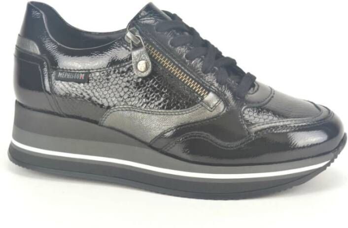 Mephisto Kant Loper Zwart Stijlvol Ontwerp Black Dames