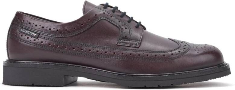mephisto Klassieke Herenschoen met Veters Red Heren