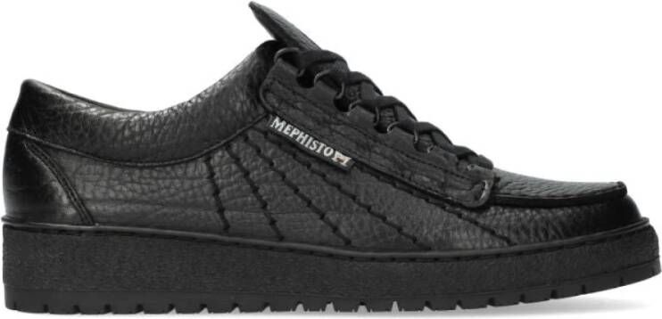 Mephisto Regenboog Veterschoen voor Heren Black Heren